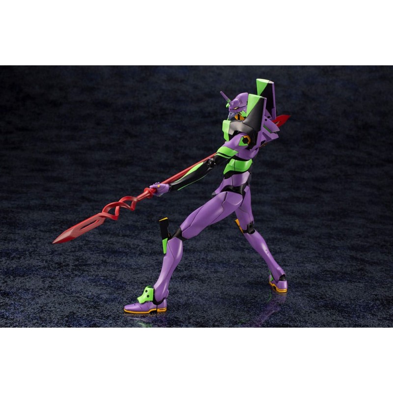 Evangelion: 3.0 + 1.0 Thrice Upon a Time figurine Plastic Model Kit 1/400 Evangelion Test Type-01 with Spear of Cassius 19 cm | 4934054048786