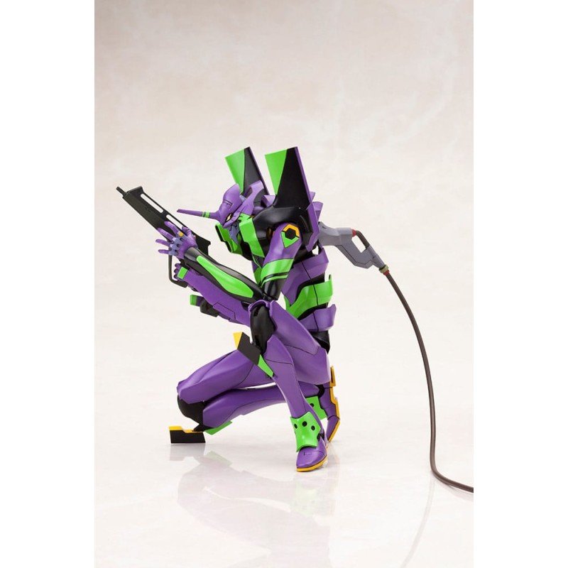Evangelion: 3.0 + 1.0 Thrice Upon a Time figurine Plastic Model Kit 1/400 Evangelion Test Type-01 with Spear of Cassius 19 cm | 4934054048786