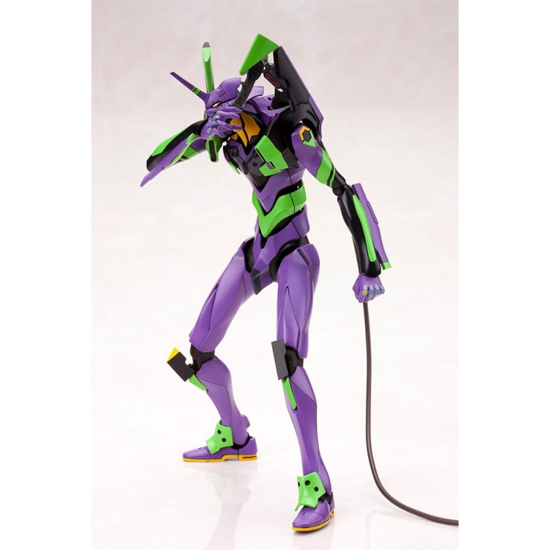 Evangelion: 3.0 + 1.0 Thrice Upon a Time figurine Plastic Model Kit 1/400 Evangelion Test Type-01 with Spear of Cassius 19 cm | 4934054048786
