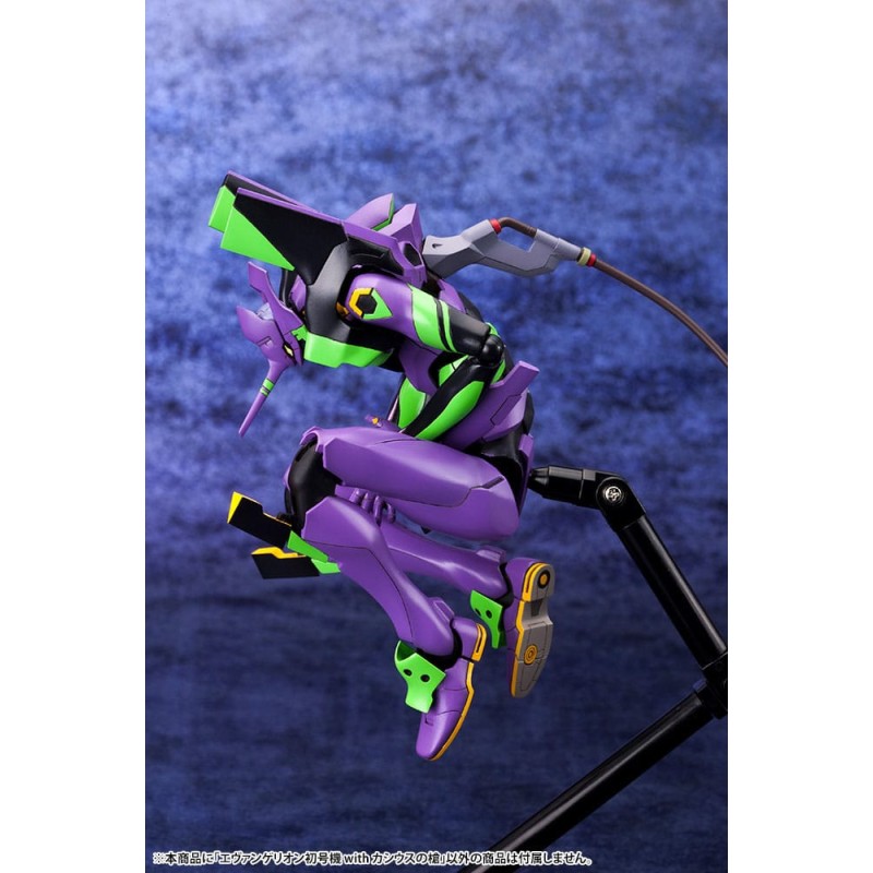 Evangelion: 3.0 + 1.0 Thrice Upon a Time figurine Plastic Model Kit 1/400 Evangelion Test Type-01 with Spear of Cassius 19 cm | 4934054048786