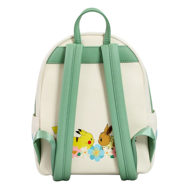 Pokemon by Loungefly Mini Backpack Pikachu & Eevee Floral | 0671803507845