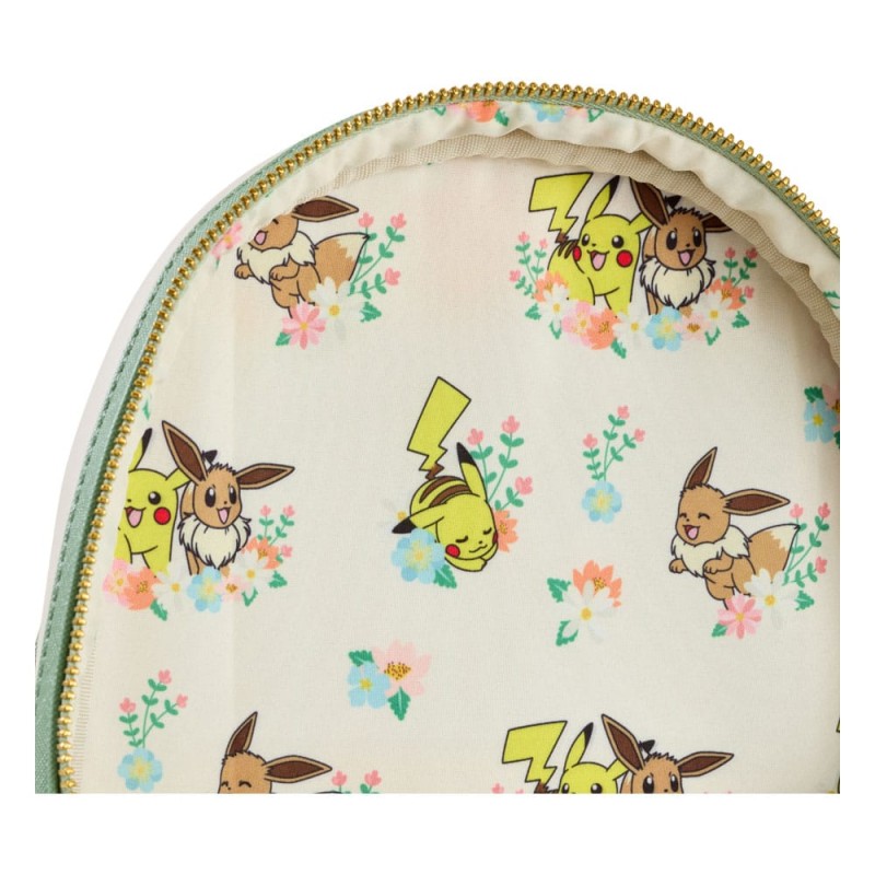 Pokemon by Loungefly Mini Backpack Pikachu & Eevee Floral | 0671803507845