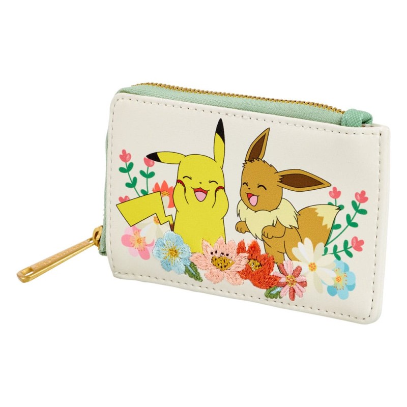 Pokemon by Loungefly Porte-monnaie Pikachu & Eevee Floral | 0671803507852