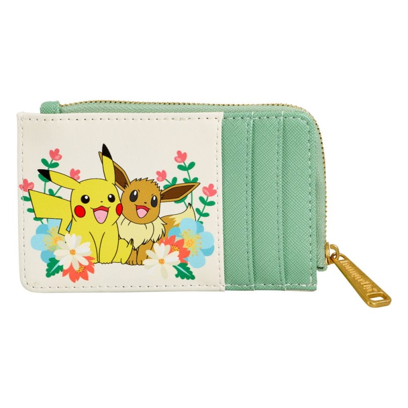 Pokemon by Loungefly Porte-monnaie Pikachu & Eevee Floral | 0671803507852
