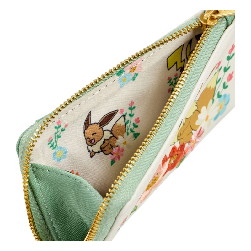Pokemon by Loungefly Porte-monnaie Pikachu & Eevee Floral | 0671803507852