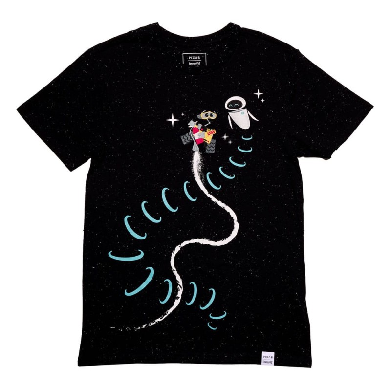 Pixar by Loungefly Tee T-Shirt Unisex Wall-E & Eve Size L | 0671803544086
