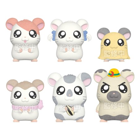 Hamtaro Flocked Mini-Figures 4 cm Display (8) | 4570117921063