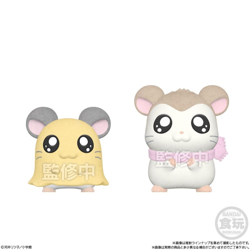 Hamtaro Flocked Mini-Figures 4 cm Display (8) | 4570117921063