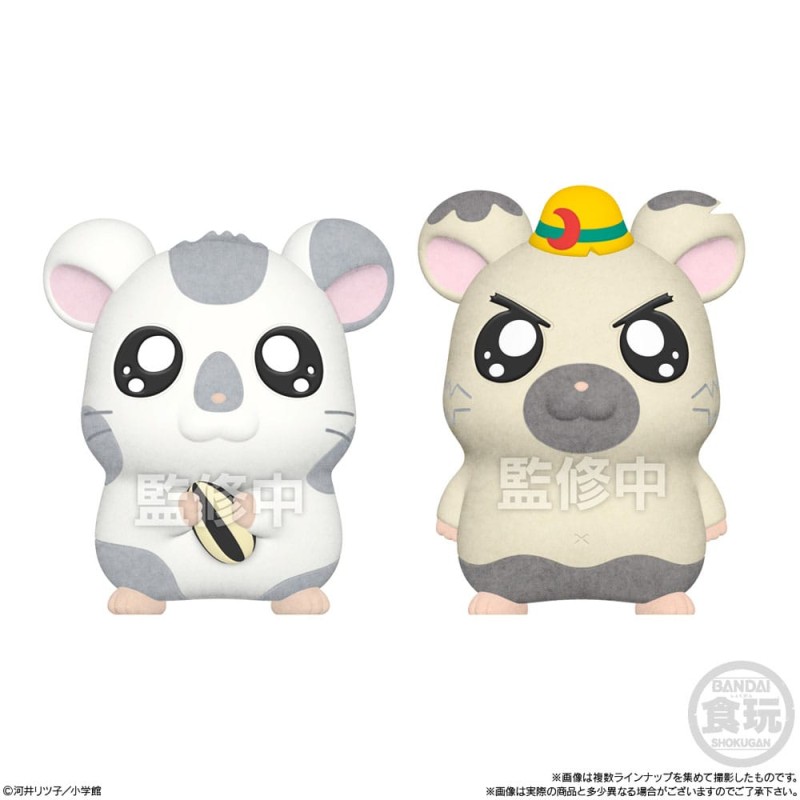 Hamtaro Flocked Mini-Figures 4 cm Display (8) | 4570117921063