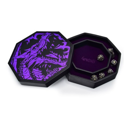 CritStones Arena Dice Tray Purple Dragon  | 8721008309095