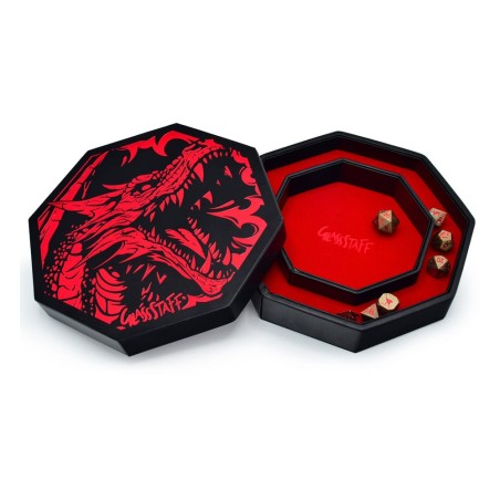 CritStones Arena Dice Tray Red Dragon | 8721008309101