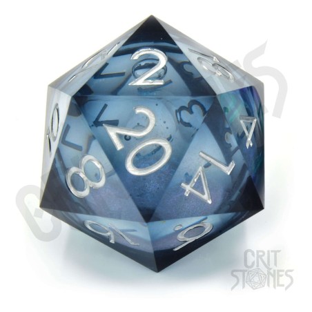 CritStones Liquid Core Dice D20 Ocean Orb 5 cm | 8721008309460