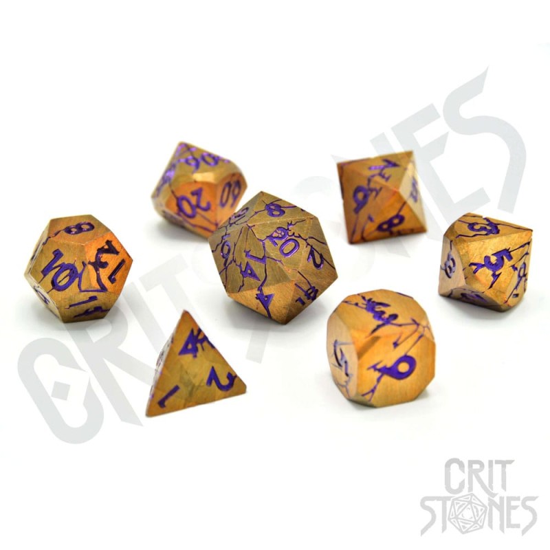 CritStones Metal Dice Set Shattered Sigils (7) | 8721008309996