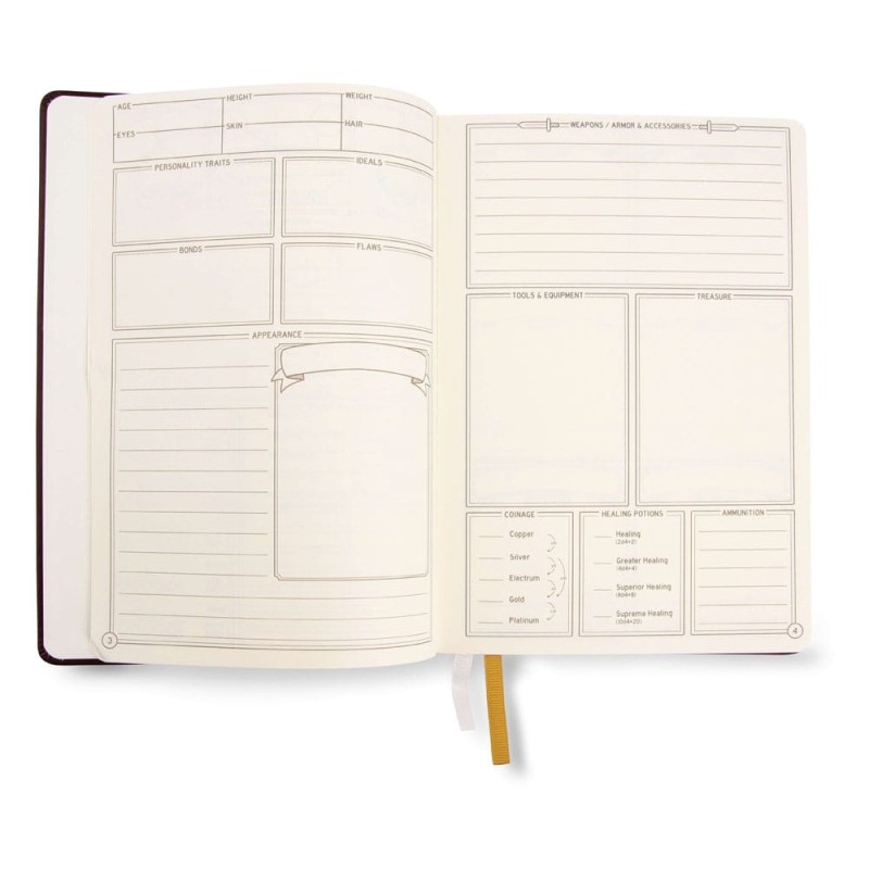 Dungeons & Dragons RPG Journal 5e Blue | 8720726467506