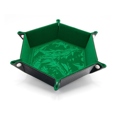 CritStones Folding Dice Tray Dragon Skin Edition Green | 8721117601998