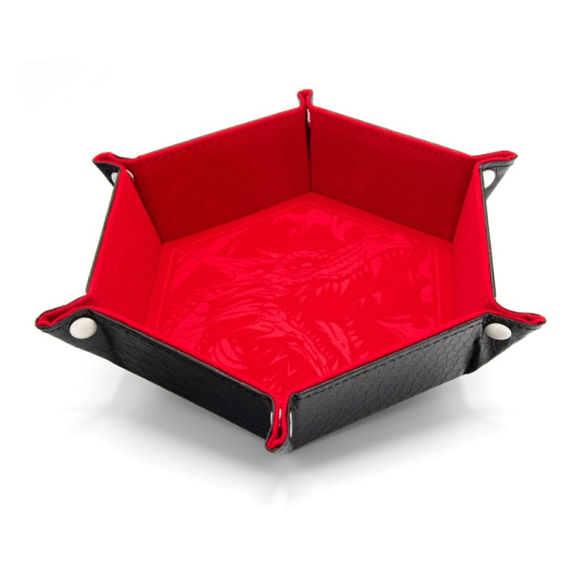 CritStones Folding Dice Tray Dragon Skin Edition Red | 8721117602001