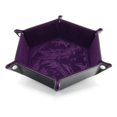 CritStones Folding Dice Tray Dragon Skin Edition Purple | 8721117602018