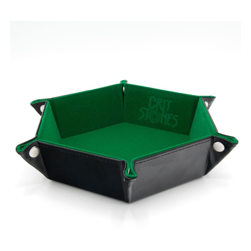 CritStones Folding Dice Tray Green | 8721117602025
