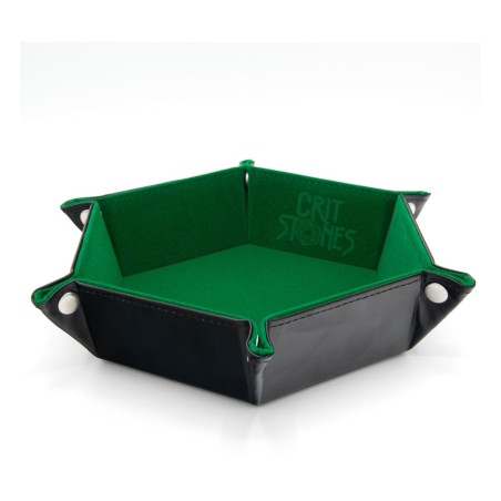 CritStones Folding Dice Tray Green | 8721117602025