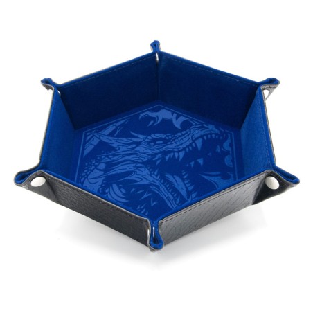 CritStones Folding Dice Tray Dragon Skin Edition Blue | 8721117602032