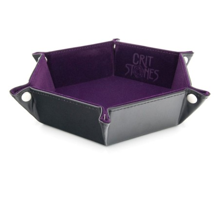 CritStones Folding Dice Tray Purple | 8721117602049