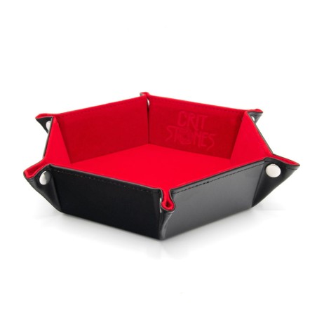 CritStones Folding Dice Tray Red | 8721117602056
