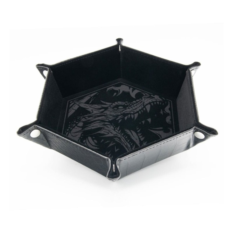 CritStones Folding Dice Tray Dragon Skin Edition Black | 8721117602063