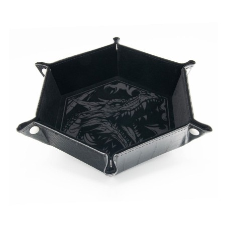 CritStones Folding Dice Tray Dragon Skin Edition Black | 8721117602063