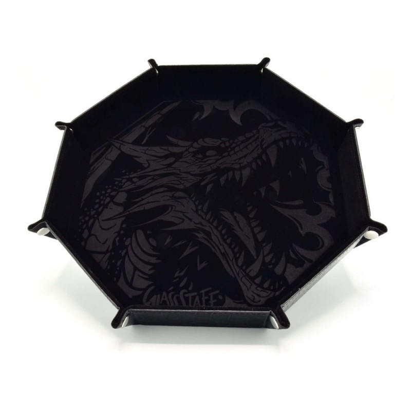 CritStones Folding Dice Tray Dragon Skin XL Edition Black | 8721117602070