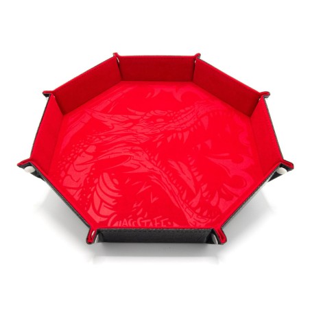 CritStones Folding Dice Tray Dragon Skin XL Edition Red | 8721117602100