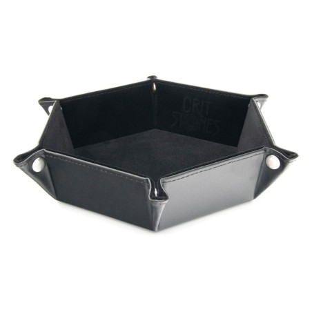 CritStones Folding Dice Tray Black | 8721117602117
