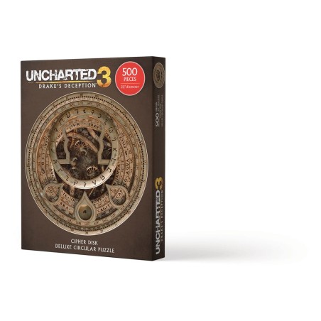 Uncharted Jigsaw Puzzle Cipher Disk Circular Deluxe (500 pieces) | 0761568013696