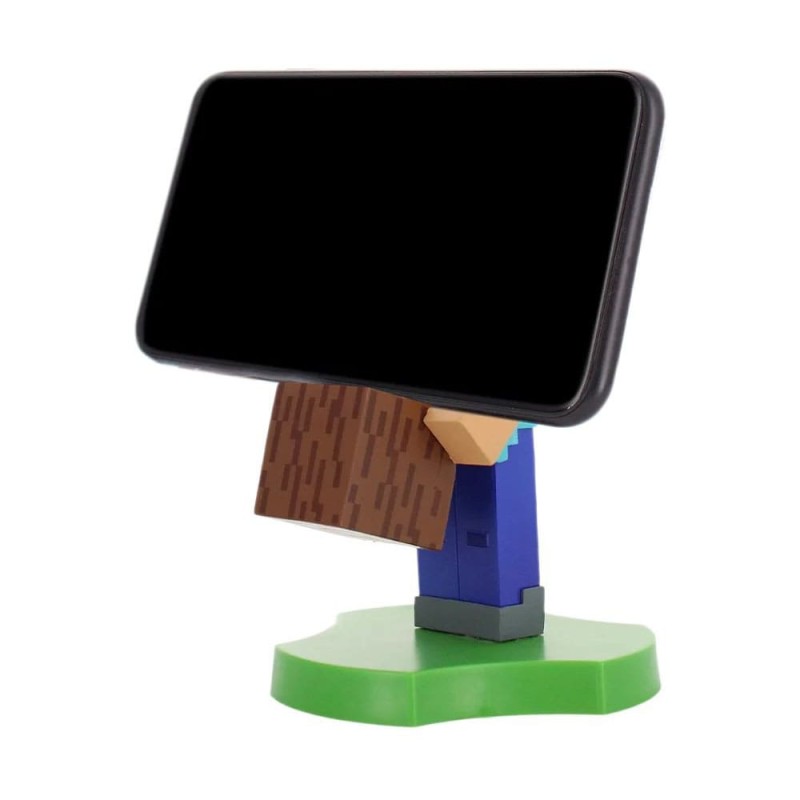 Minecraft Steve Guys Holdems Cable Guys support d'appareil et support de téléphone 11cm | 5060525897276