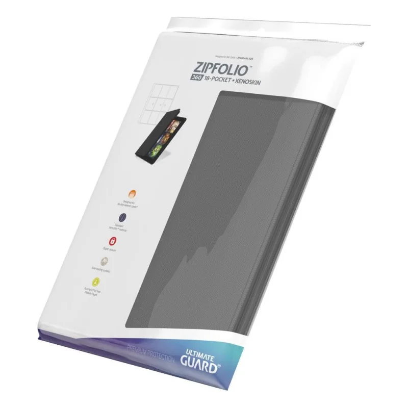 Ultimate Guard - Zipfolio 360 - 18-Pocket XenoSkin Gris | 4260250074589