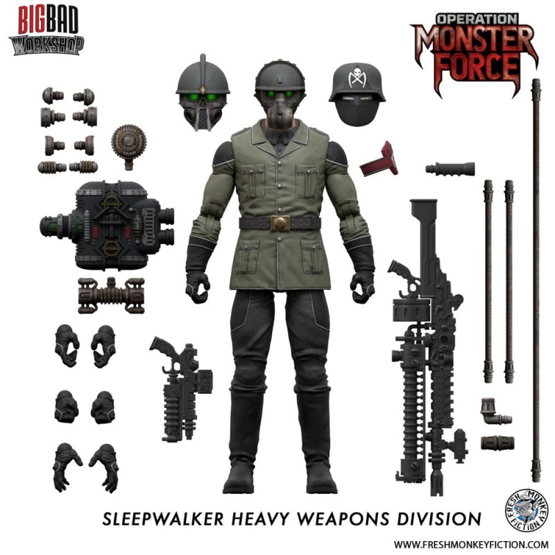 Operation: Monster Force figurine 1/12 Sleepwalker Heavy Weapons Division 15 cm | 0658580014841
