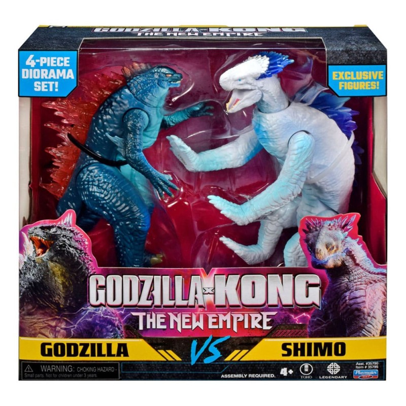 Godzilla x Kong : Le Nouvel Empire Diorama 2-Pack Godzilla vs Shimo 15 cm | 0043377357957