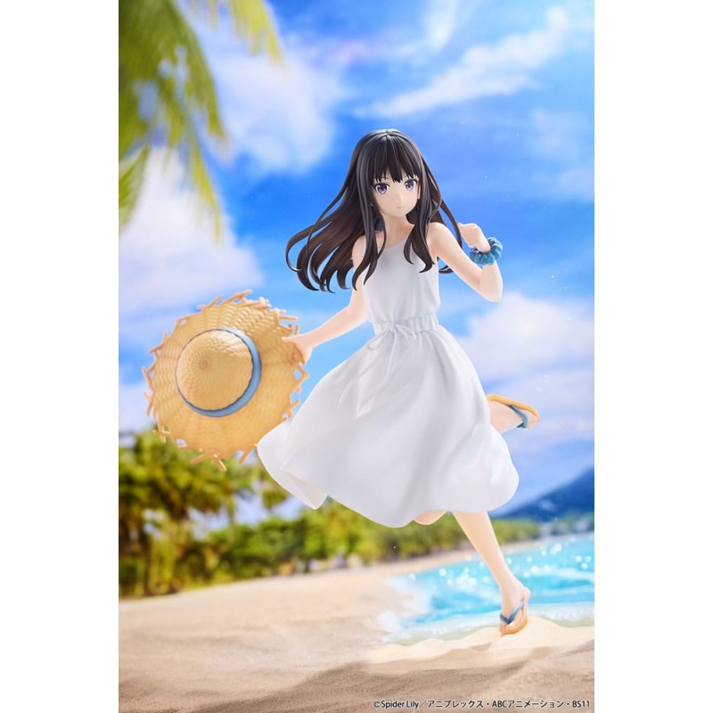 Lycoris Recoil PVC Statue 1/7 Takina Inoue White Dress Ver. 23 cm | 4573629960025