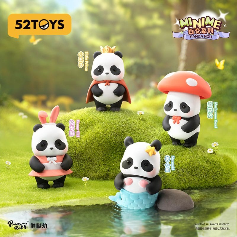 Panda Roll Blind Box Minime Figures Assortment Dress Up 4 cm (20) | 6958985015653
