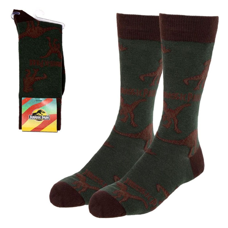 Jurassic Park assortiment chaussettes Raptor (6) | 8445484298024