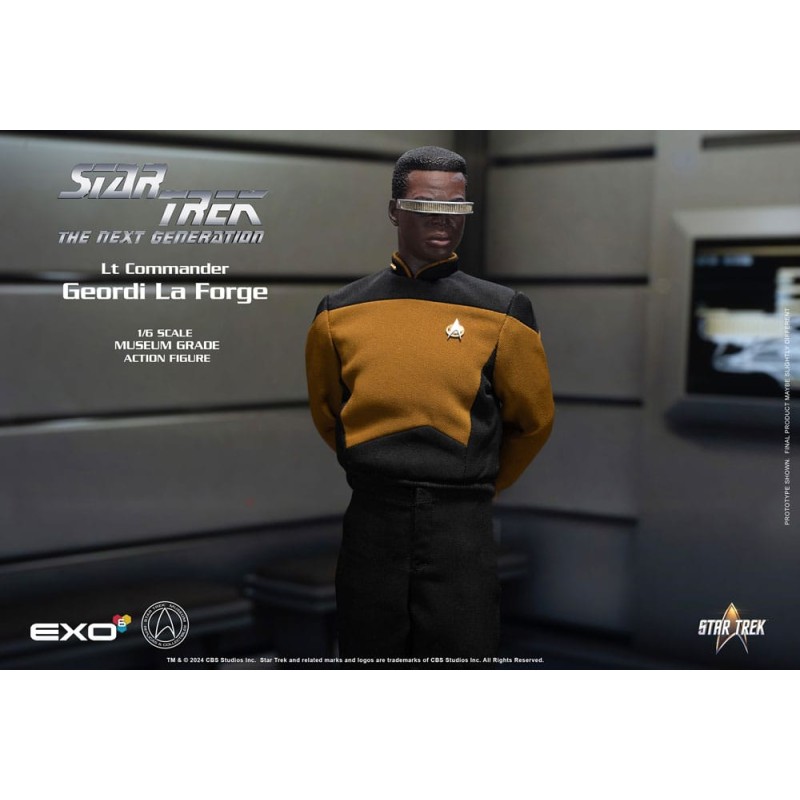 Star Trek: The Next Generation figurine 1/6 Lt. Commander Geordi La Forge (Essentials Version) 28 cm | 0656382725316
