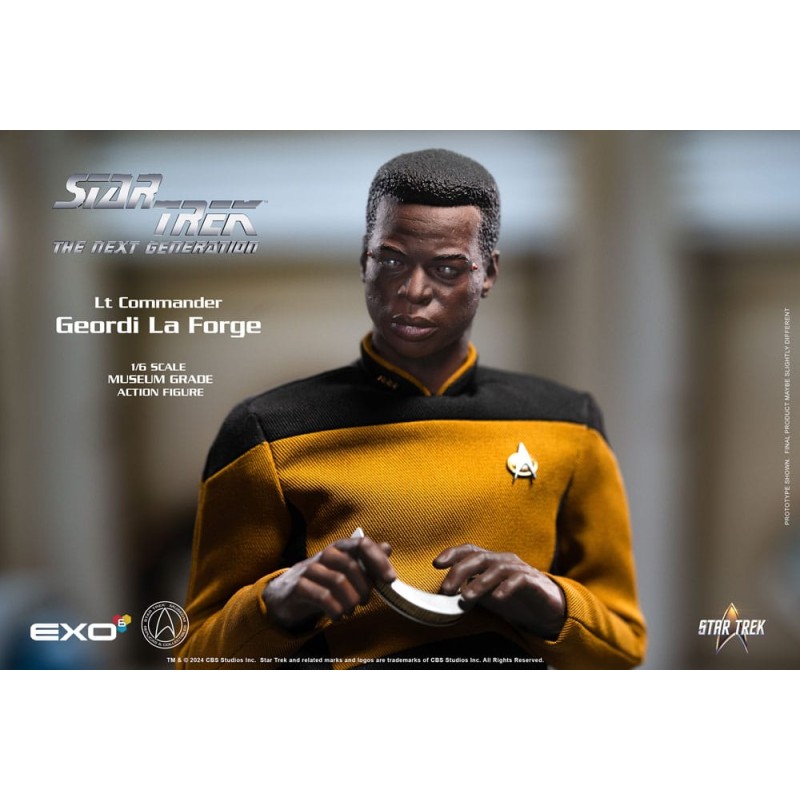 Star Trek: The Next Generation figurine 1/6 Lt. Commander Geordi La Forge (Essentials Version) 28 cm | 0656382725316