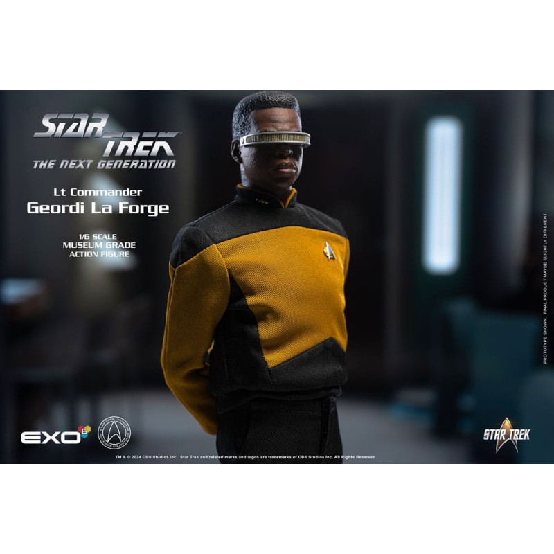 Star Trek: The Next Generation figurine 1/6 Lt. Commander Geordi La Forge (Essentials Version) 28 cm | 0656382725316