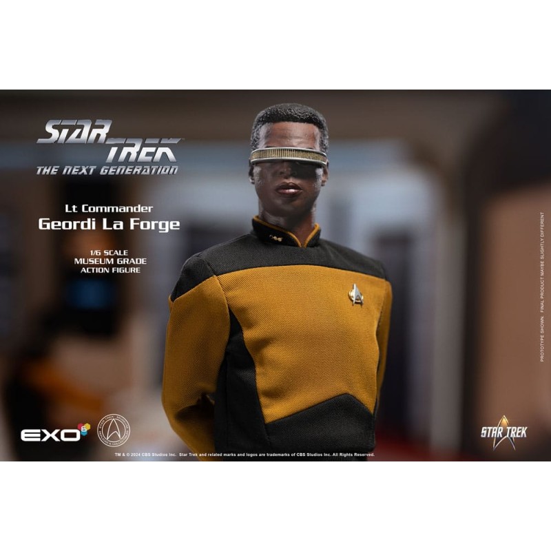 Star Trek: The Next Generation figurine 1/6 Lt. Commander Geordi La Forge (Essentials Version) 28 cm | 0656382725316