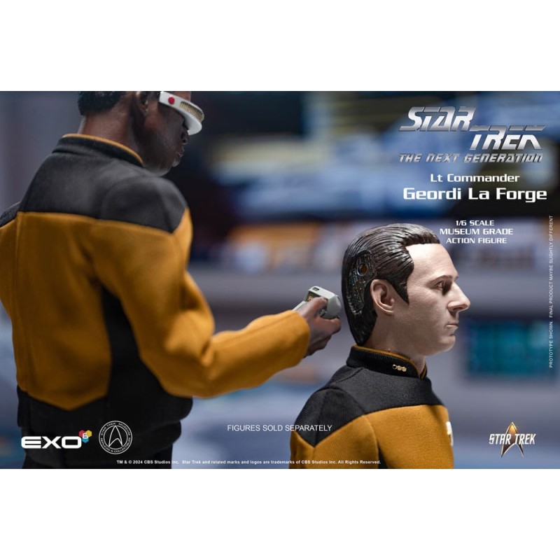 Star Trek: The Next Generation figurine 1/6 Lt. Commander Geordi La Forge (Essentials Version) 28 cm | 0656382725316