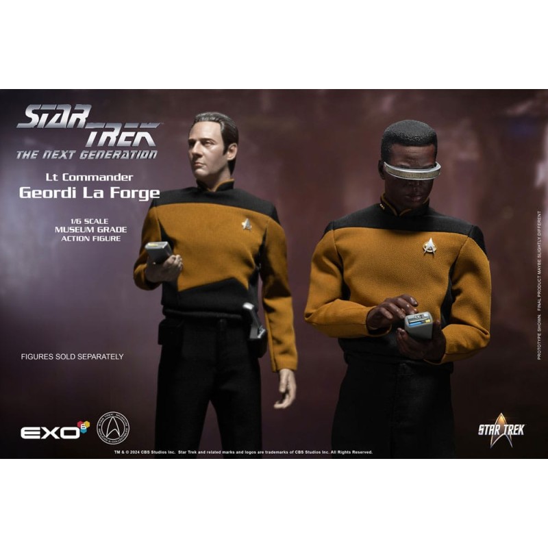 Star Trek: The Next Generation figurine 1/6 Lt. Commander Geordi La Forge (Essentials Version) 28 cm | 0656382725316