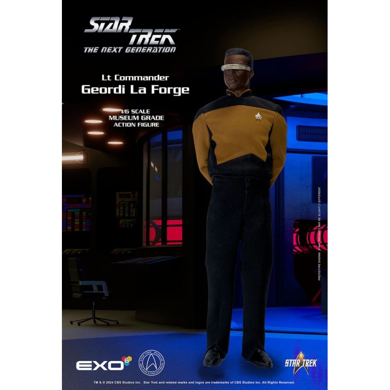 Star Trek: The Next Generation figurine 1/6 Lt. Commander Geordi La Forge (Essentials Version) 28 cm | 0656382725316
