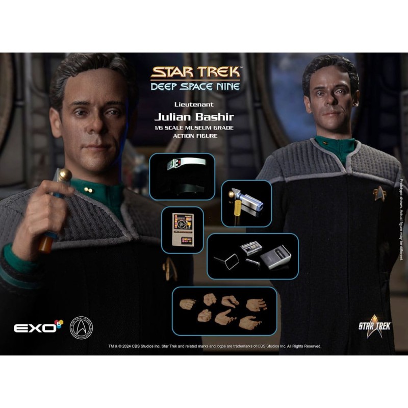 Star Trek: Deep Space Nine Action Figure 1/6 Dr. Julian Bashir 30 cm | 0000056412692