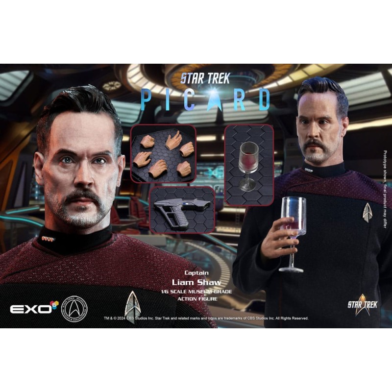 Star Trek: Picard Action Figure 1/6 Captain Liam Shaw 30 cm | 0656382803052