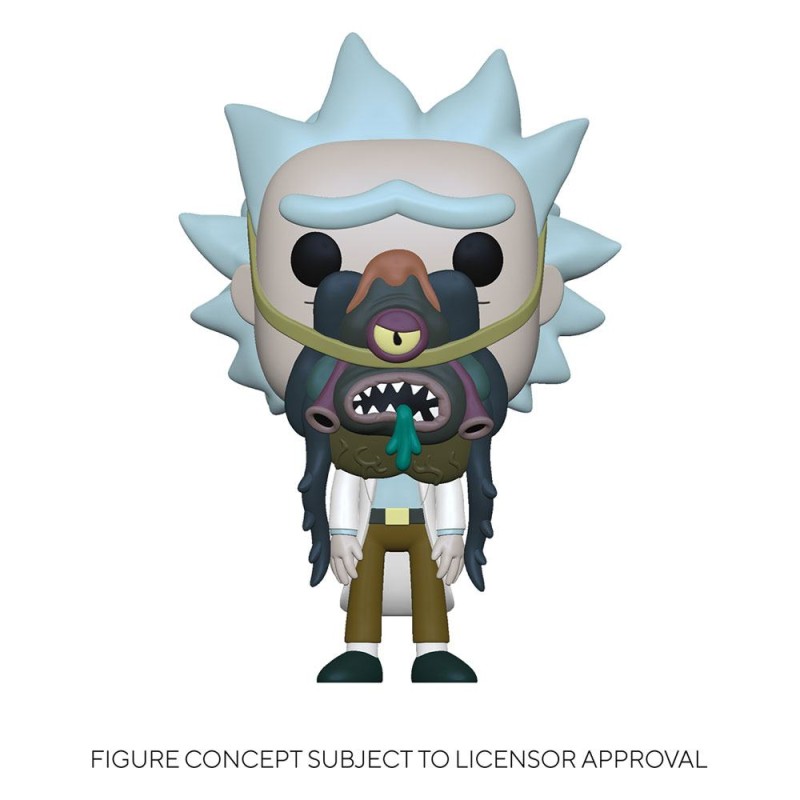 Rick & Morty POP! Animation Vinyl Figure Rick w/ Glorzo 9 cm | 0889698552509