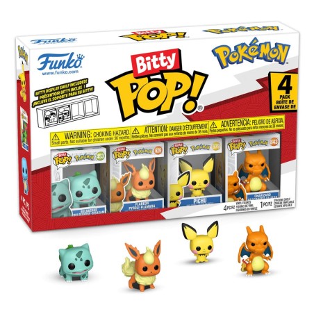 Pokémon pack 4 figurines Bitty POP! Vinyl Series 3 2 cm | 0889698811347